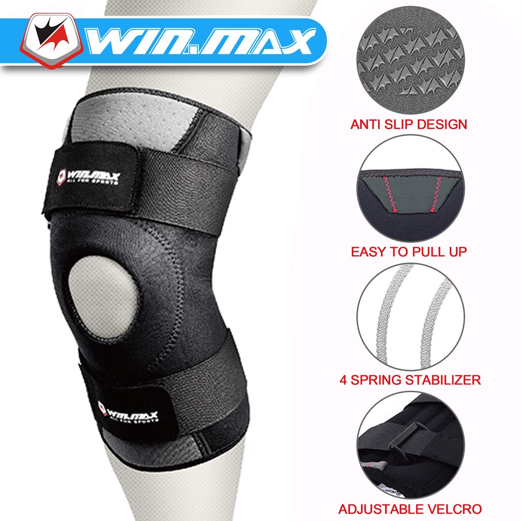 Essential Multi (Ready Stock)Winmax Knee Guard Pressurization Brace Protector Men Women Sports Pad Fit Have Purpose - Image 2