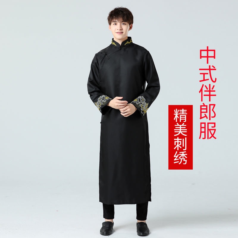 Premium Quality <YZZ>Best costume Chinese style wedding dress moonbeam yingqin cr伴郎服装中式结婚礼服兄弟... - Image 3