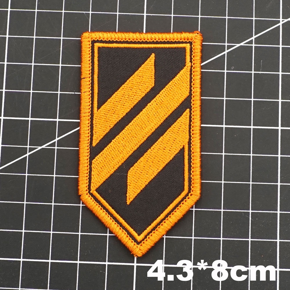 【Customized 】 Ukrainian morale seal 3D Embroidery Velcro Patch /Badges/armband/Emblem Decorative For Jackets Jeans Backpack cap