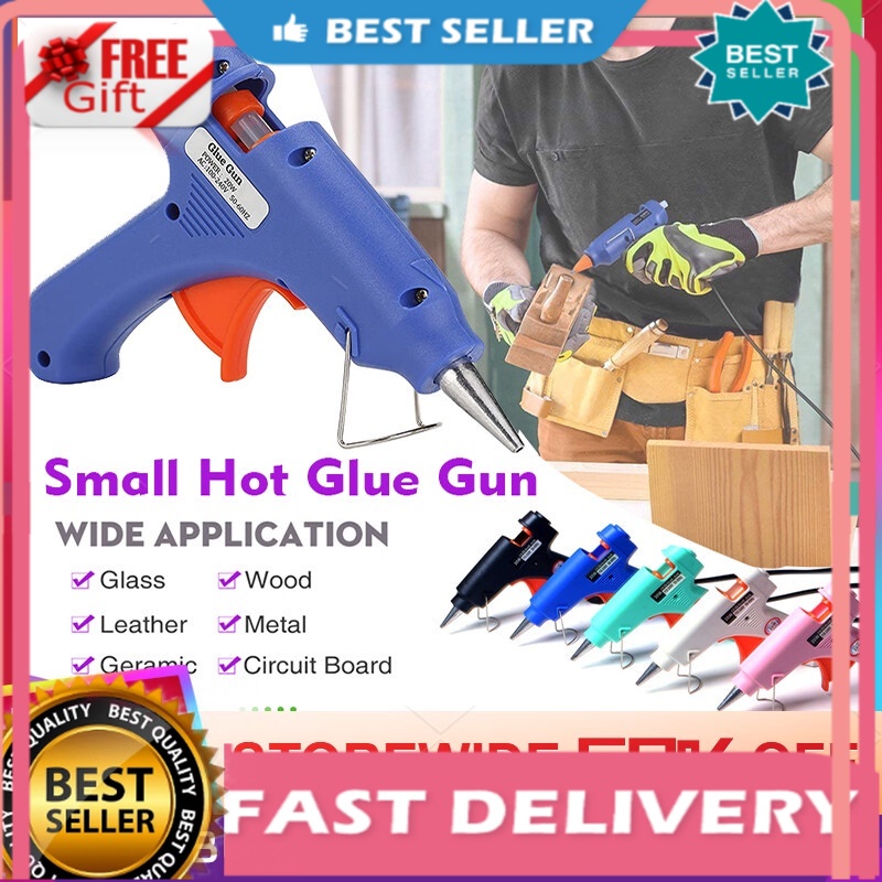 1pcs/lot 20W Heat Gun Glue Hot Gun Hot Melt Glue Gun With Glue Stick Thermo  Electric Heat Temperature Tool for DIY Jewelry Making 