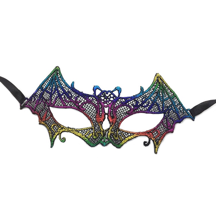 Quality Premium Hot-Selling Gilding Bat Lace Mask Halloween Masquerade Half-Face Party Durable Must - Image 4