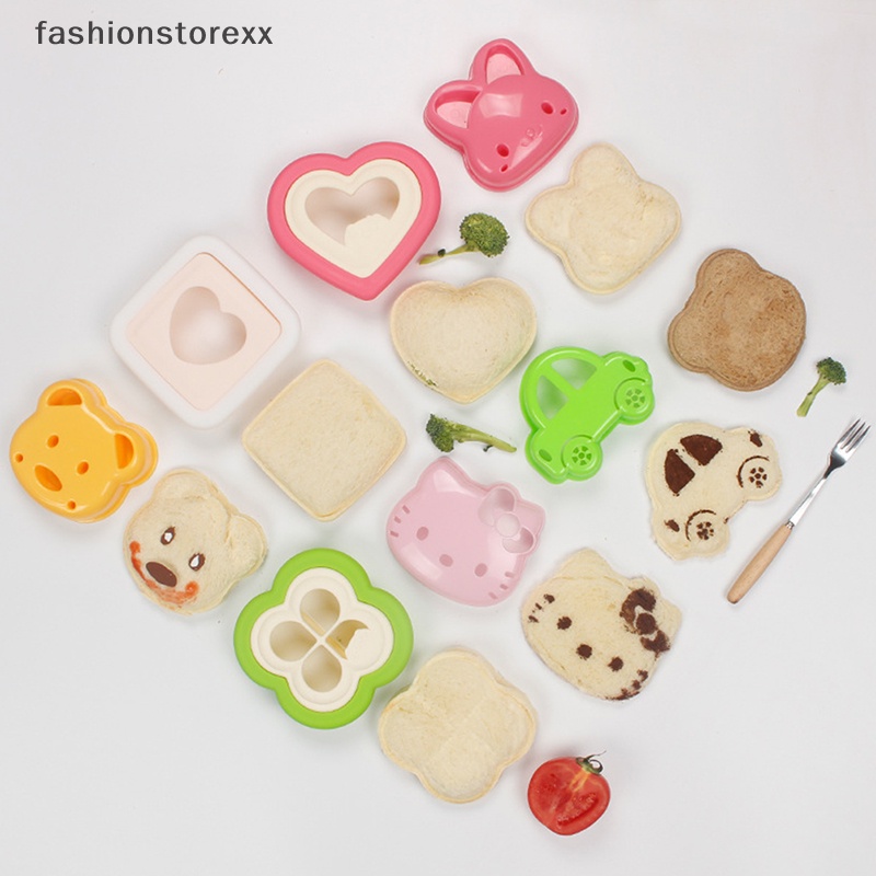 [fashion] Teddy Bear Sandwich Mold Bento Lunch Sandwich Bread Mold Cutters Bread Sandwich Shapers Maker for Kids Baking Pastry Tools Children Interesg Food Kitchen Accessories MY