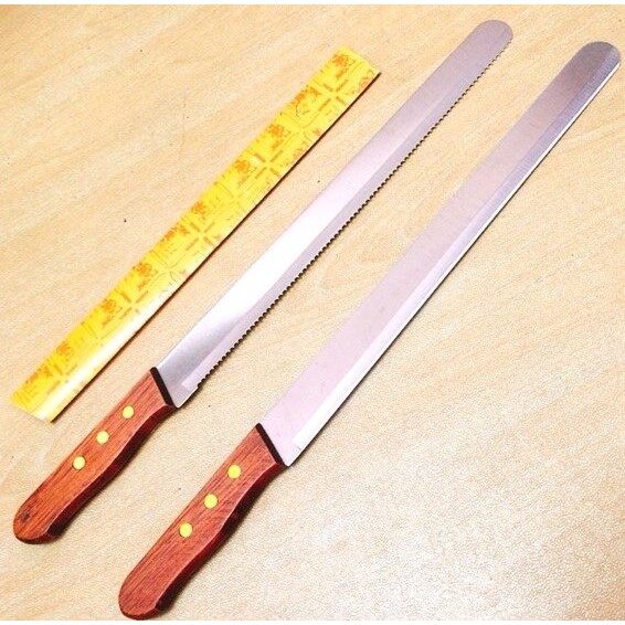 High Quality  Stainless Steel Bread/ Watermelon / Sandwitch Knife Kitchen Bakery Hotel Style Spatula Long Knife