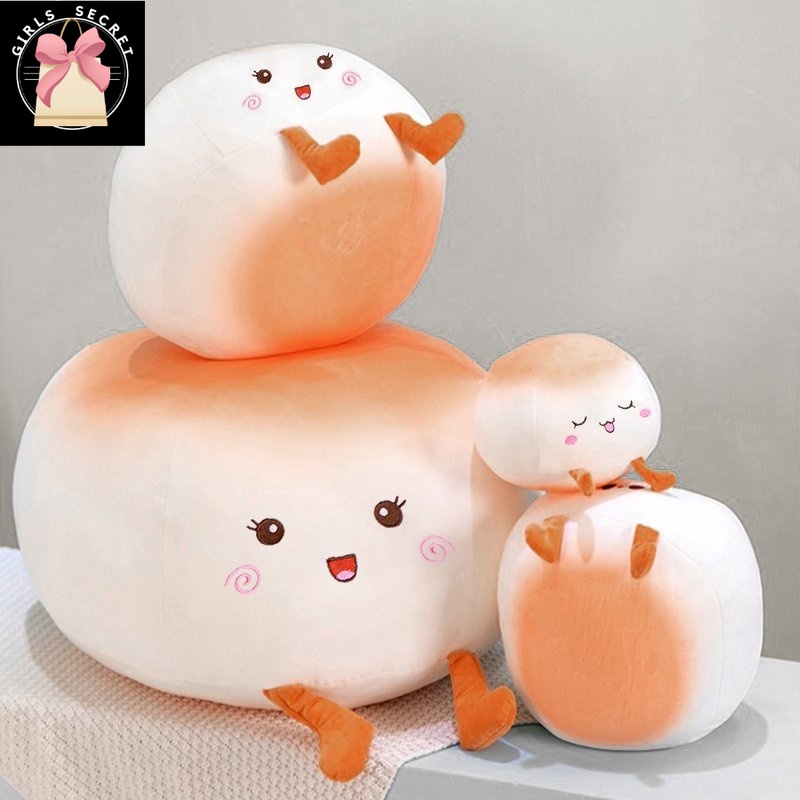 BLstorecutie Cute Steamed Bun Pillows Creative Octopus Plush Bolster Office Soft Seat Cushion
