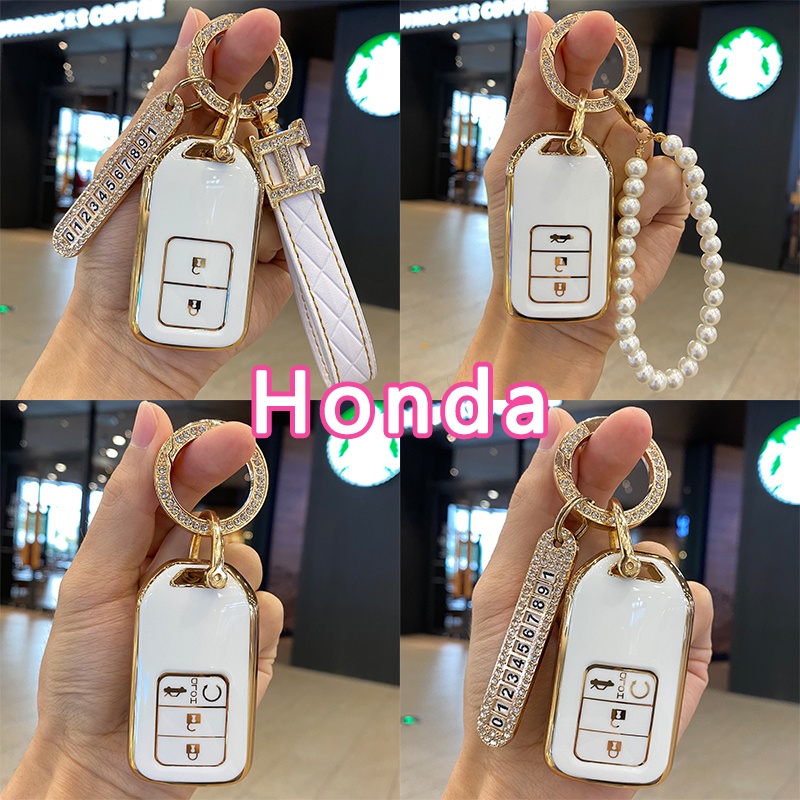 Essential Versatile Honda Civic City Hatchback Accord CRV Jazz BRV HRV Key Cover Cute 2014-2022 Car Accessories keych... - Image 3
