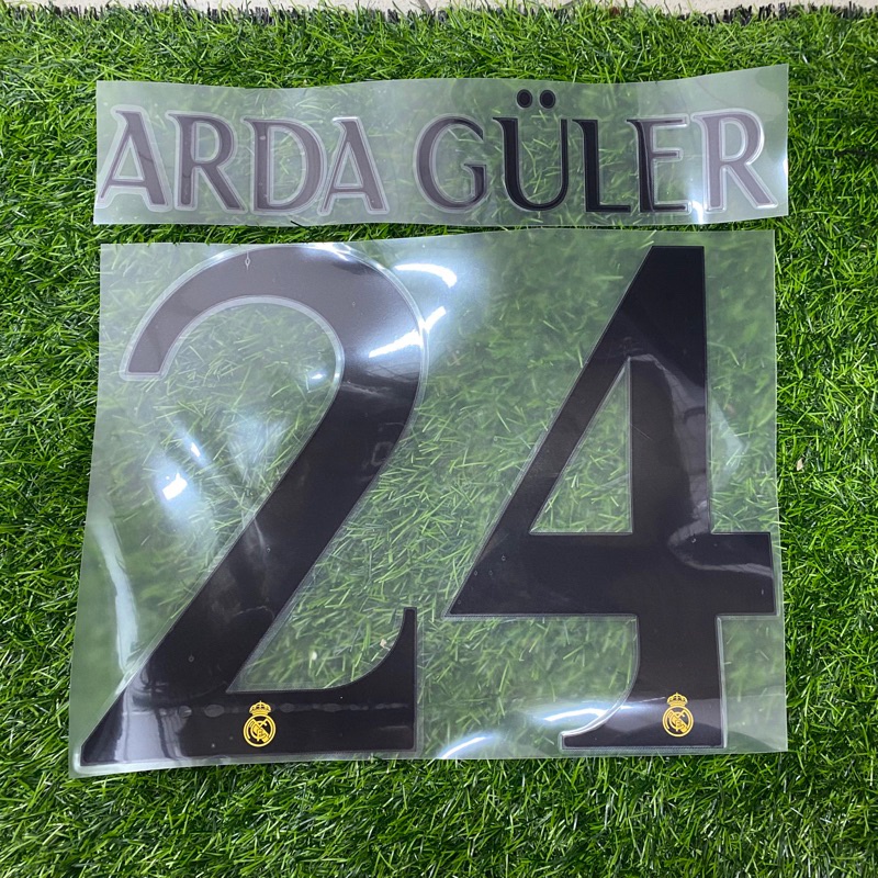 Nameset real home arda guler 24 nns for jersey