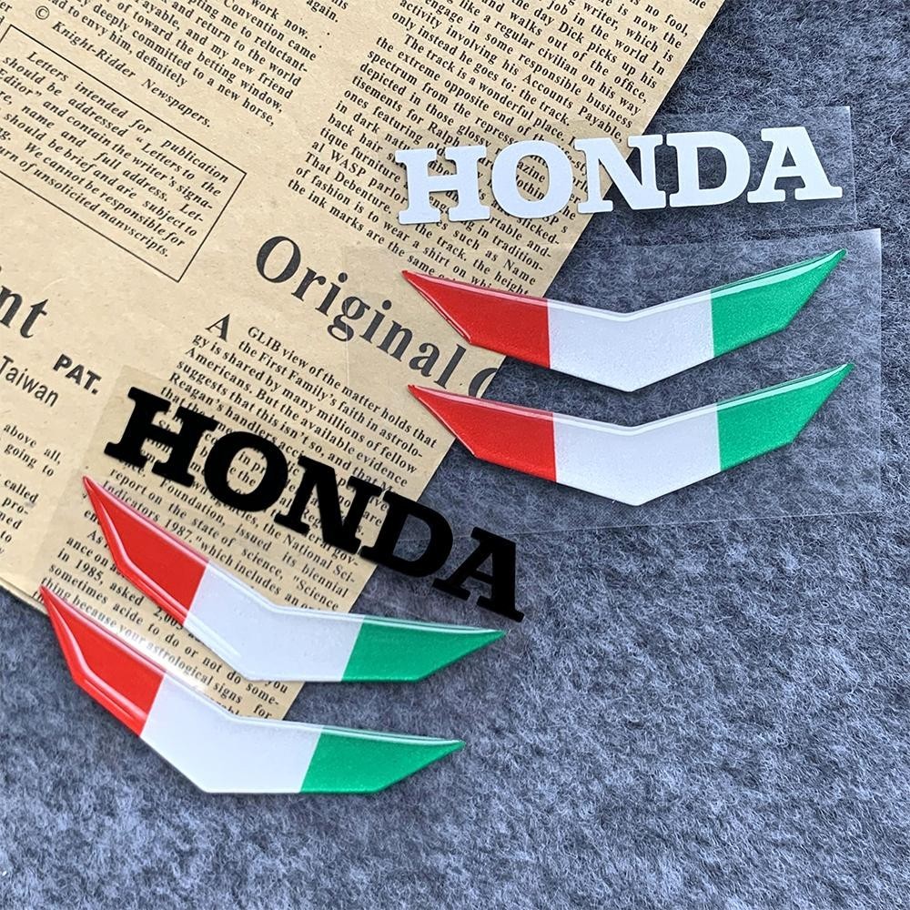 Letter Logo Sticker Italian Flag Motorcycle Fuel Tank Cover Decorative Sticker Drip Glue Reflective Sticker Green White Red VESPA