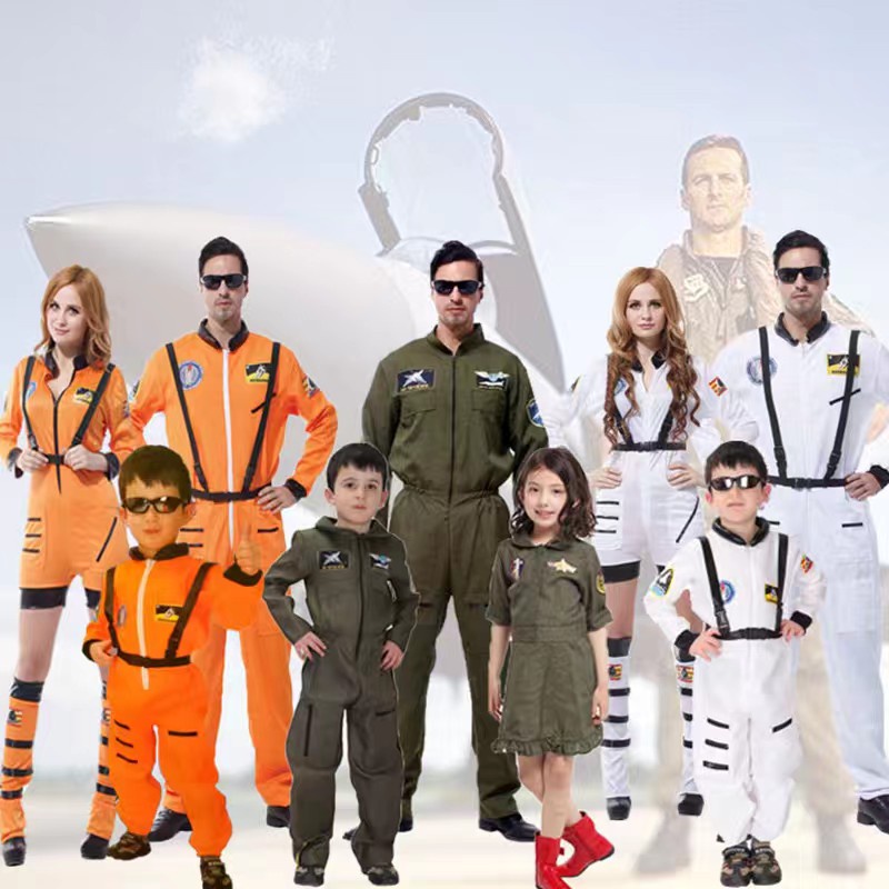 Special Forces Air Force Costumes Uniform Pilot Airman Flight Hero Suit Halloween Party Carnival Masquerade Outfit