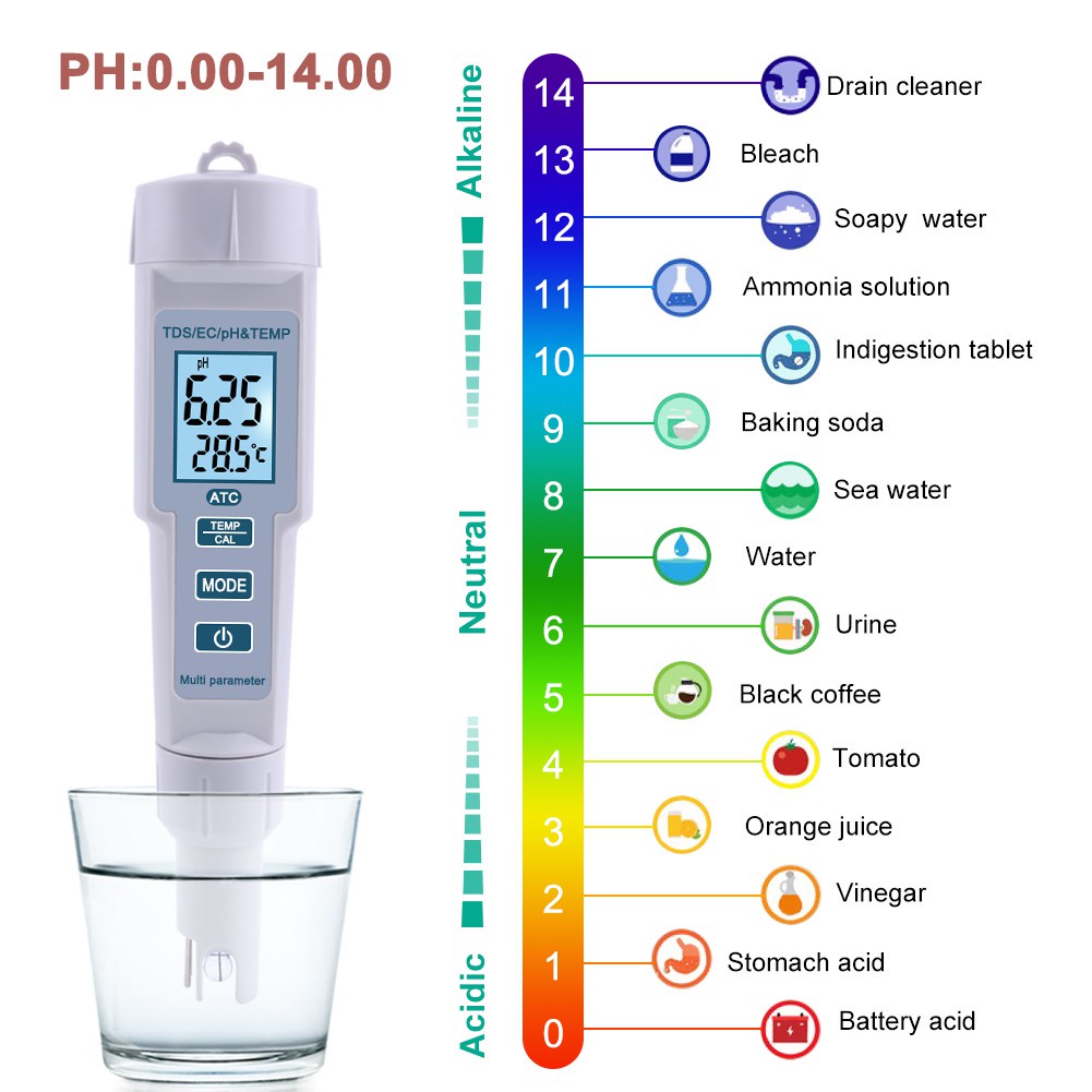 Multi Durable PH 686 New TDS Meter PH/TDS/EC/Temperature Digital Water Quality Tester Pools Drinking Aquariums Have E... - Image 2