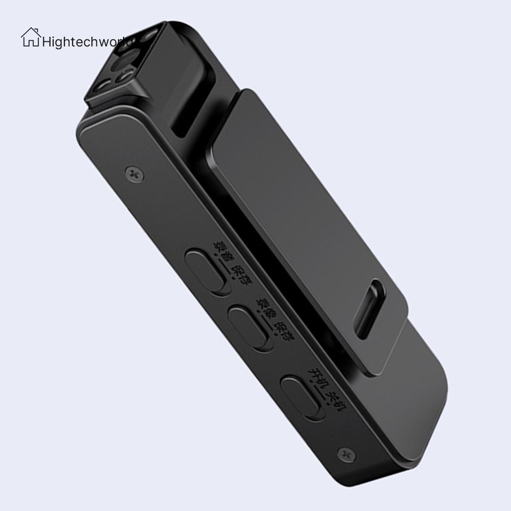 [Hightechworld.my] Mini Camera 1080P Full HD Back Clip Photography DV DVR PIR Video Recorder Infrared Night Vision Surveillance Camcorder BodyCam