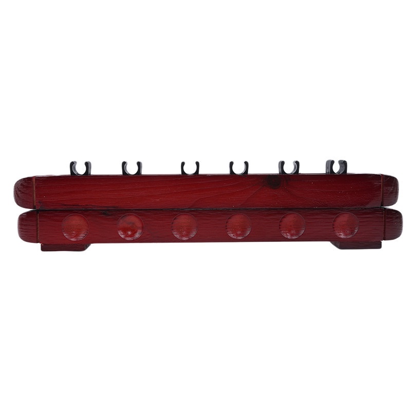 Build Repair Billiard Pool Rack Holder Wall Mounted 6 Hole Cue Snooker Storage Tool - Image 5