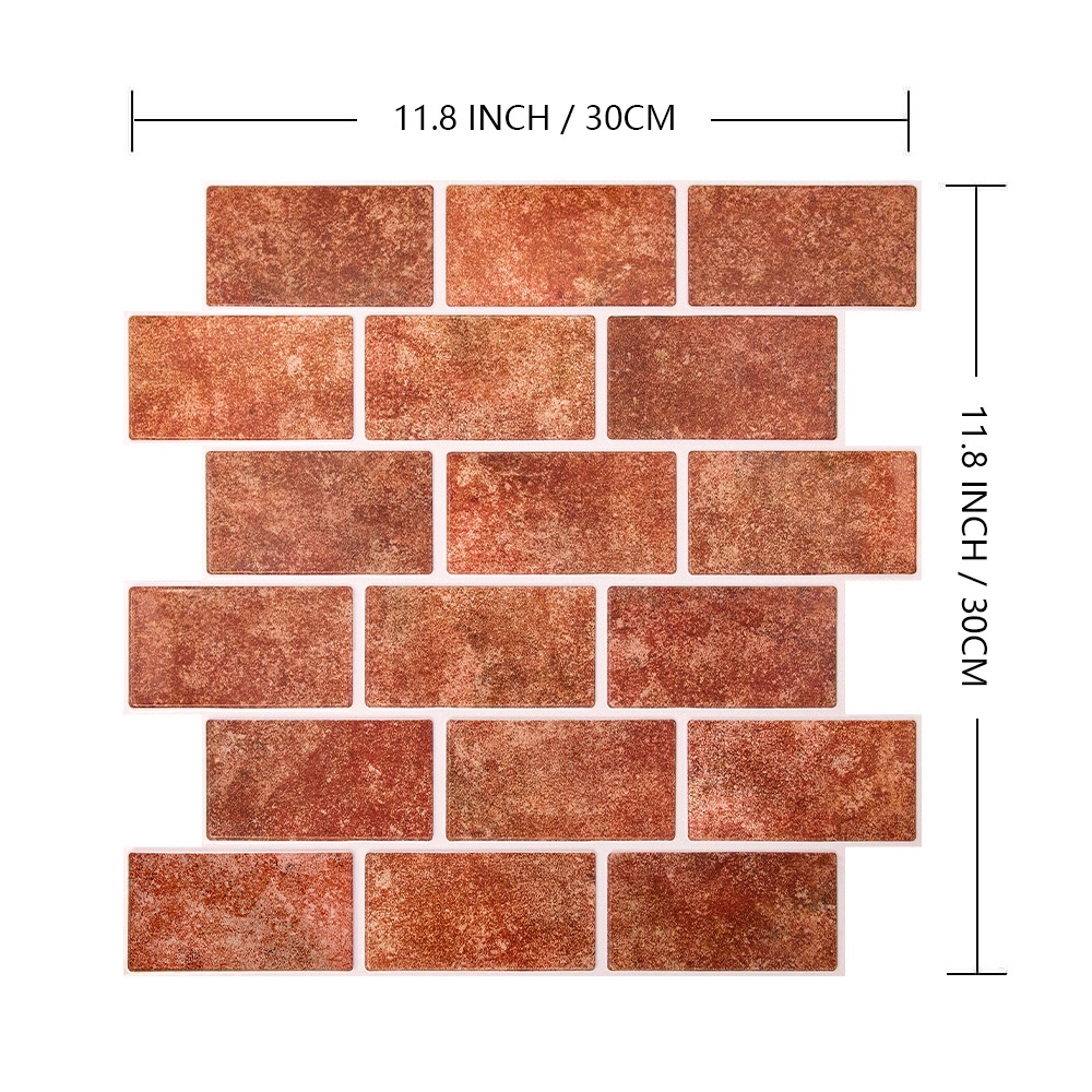 Baking Prep 3D Wall Panel Brick Tile Sticker Self Adhesive Waterproof Wallpaper 30*30cm DIY Kitchen - Image 4