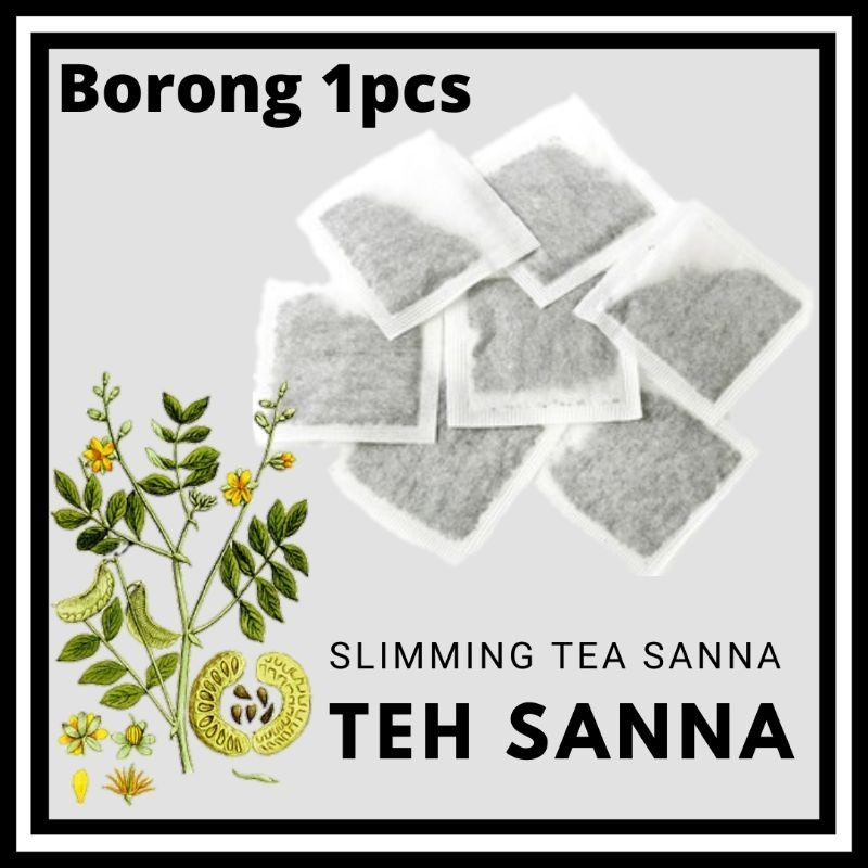 HDS (BORONG 1 UNCANG) TEH SANNA LOSS WEIGTH ORIGINAL 100% TEH DAUN SANNA @ DAUN SENNA SENNA LEAF