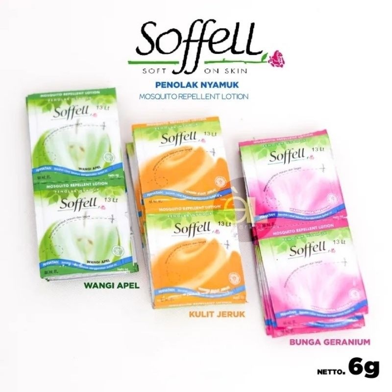 Soffeel MosQuito Repellent Lotion 6g/harga untuk satu bks.