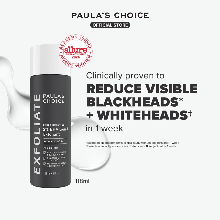 Paula's Choice Skin Perfecting 2% BHA Salicylic Acid Liquid Exfoliant Glow Toner