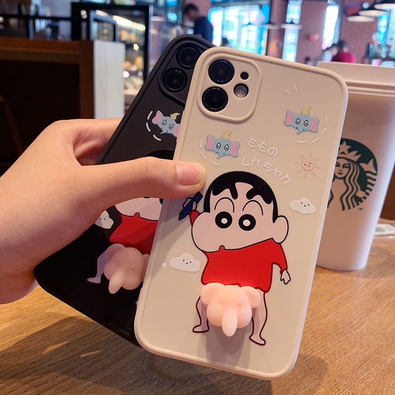 Essential Durable Crayon Shin chan toy cartoon phone case couple funny casing iPhone 11 14 Pro Max Plus 13 Mini Proma... - Image 4