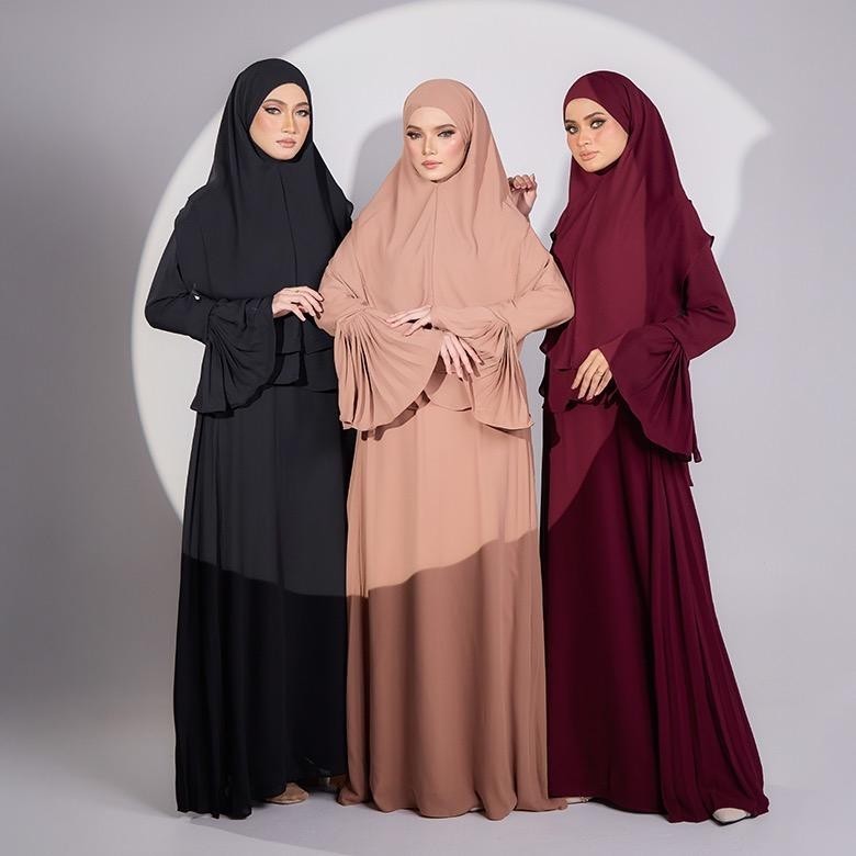 Zehra Abaya set by Jieha Ghazali (free shawl)