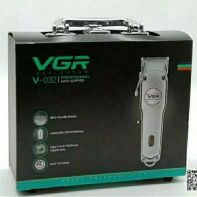 Best price VGR V-032 Steel Cordless Clipper Professional Hair Trimmer Rechargeable Hair Clipper