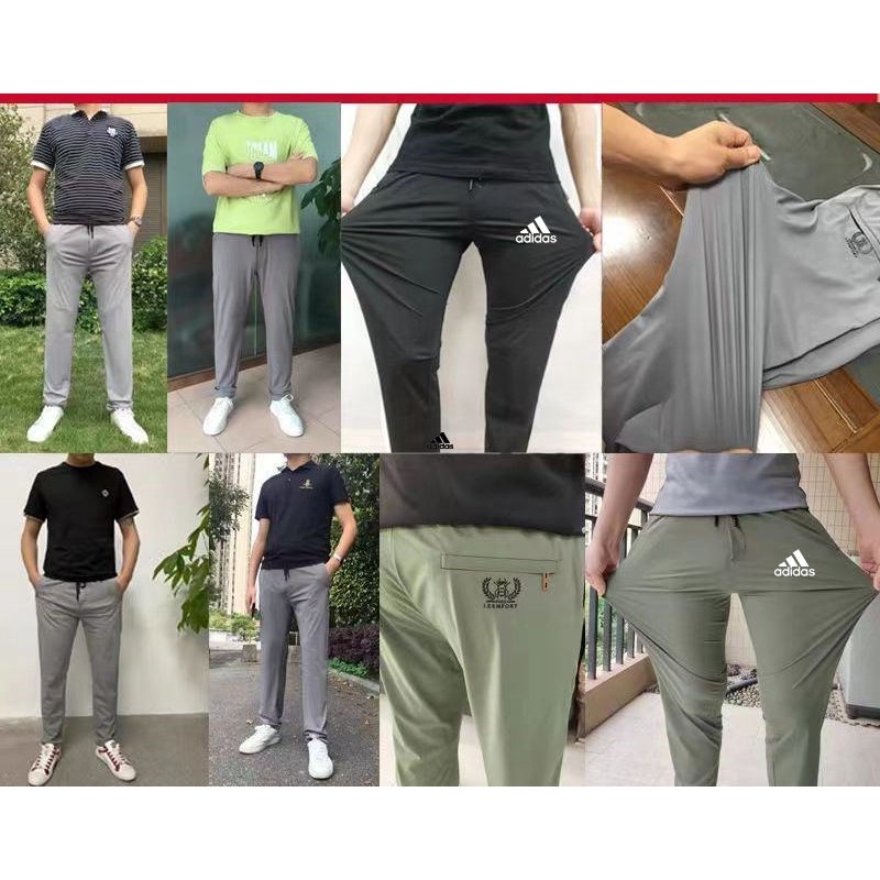 Purpose Durable Seluar lelaki Korean Casual long Pants men Summer Slim Fit Stretchable Flexible Cropped Trousers Have - Image 4