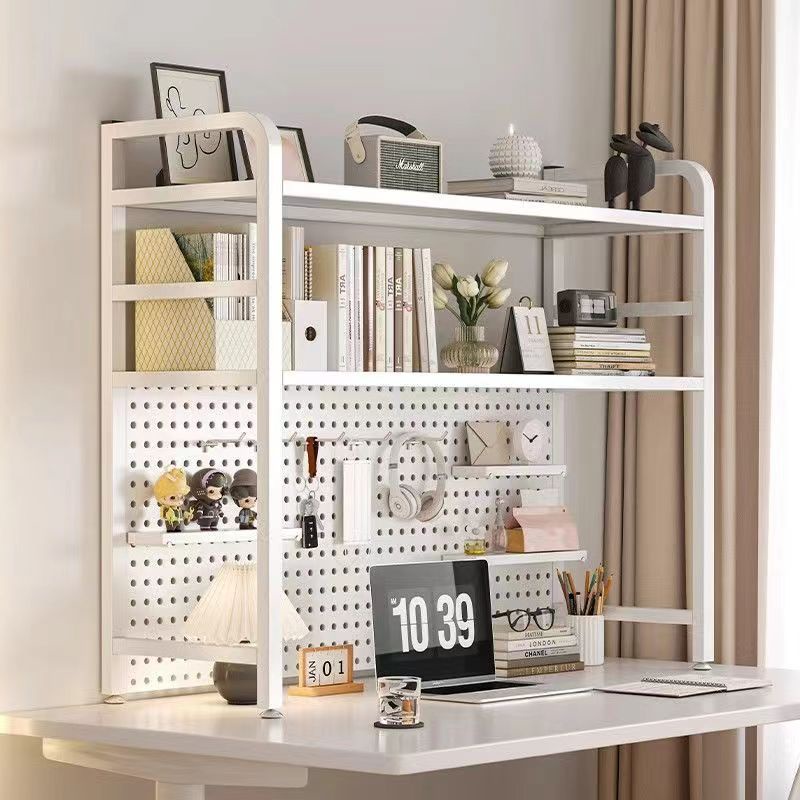 💐Desktop hole board bookshelf/desk storage shelf/computer desk display shelf/shelf/bookshelf/storage cabinet💐