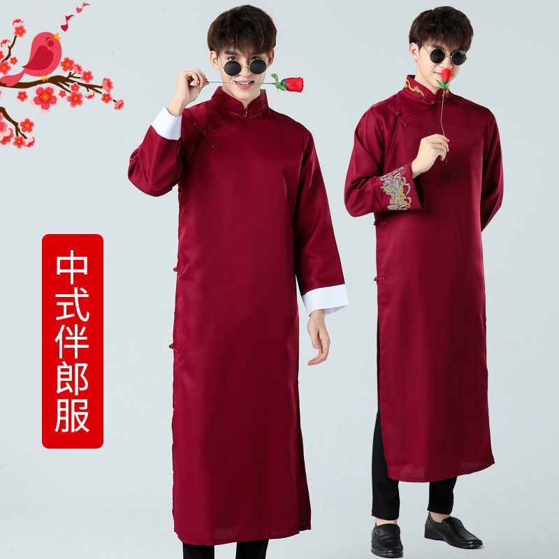 Premium Quality <YZZ>Best costume Chinese style wedding dress moonbeam yingqin cr伴郎服装中式结婚礼服兄弟... - Image 2