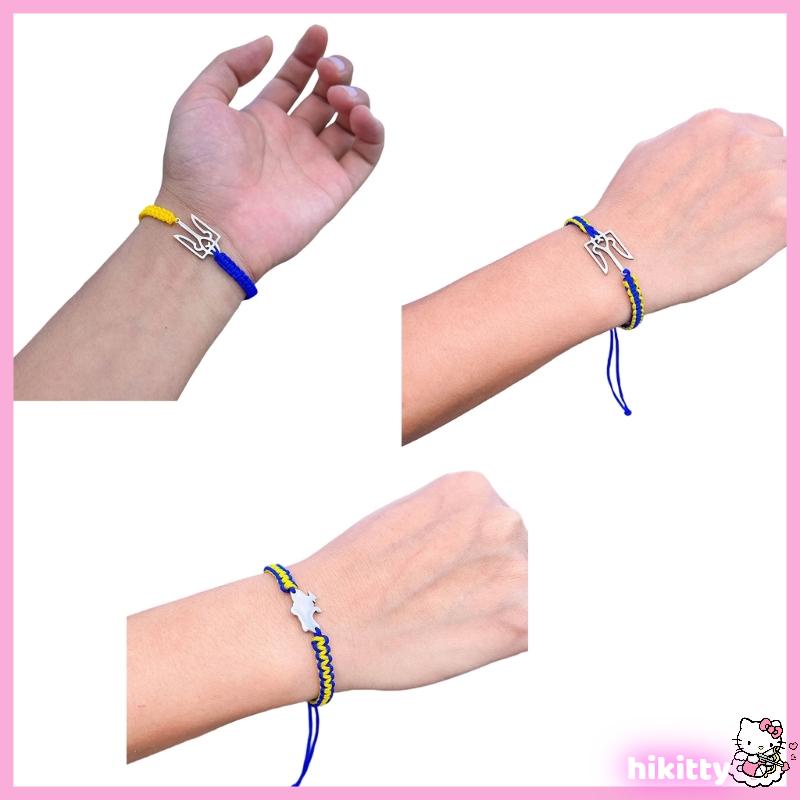 HIK Woven String Friends Jewelry Couple Bangle Ukraine Braided Bracelets for Men