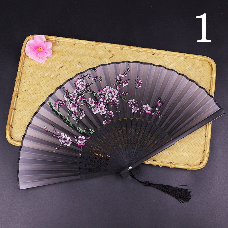 Premium Multi Kipas Vintage Style Silk Folding Fan Chinese Japanese Pattern Art Craft Gift Home Decoration Ornaments ... - Image 4
