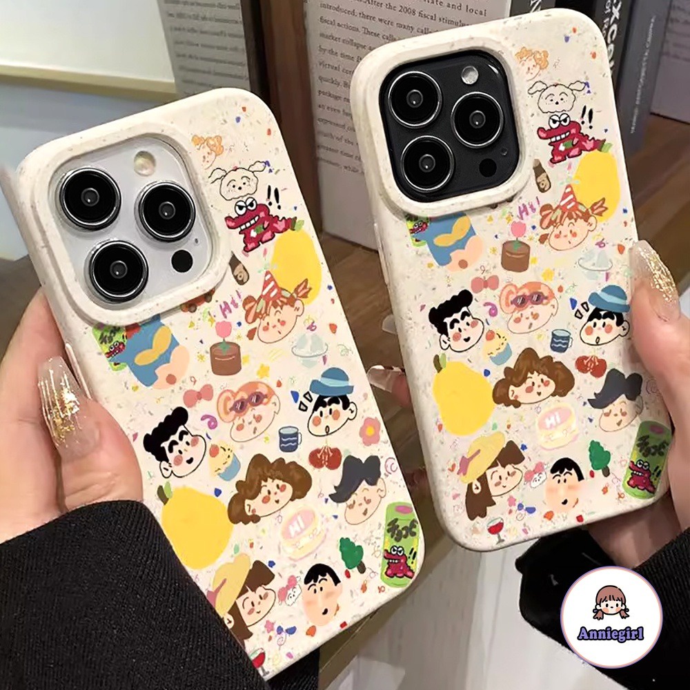 Crayon Shin-chan Eco-friendly Iphone Case Compatible for IPhone 11 15 14 Pro Max IPhone 7 8 Plus 13 Pro Max 12 IPhone X XS XR Soft TPU Back Cellphone Cover