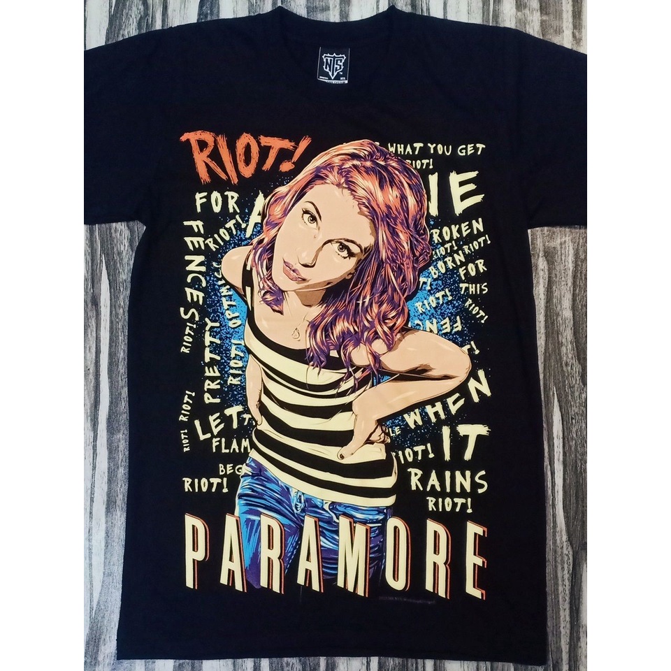 NTS368 PARAMORE AMERICAN INDIE PUNK ROCK BAND RIOT FANART COLLECTORS EDITION NTS ORIGINAL NEW TYPE SYSTEM COTTON T-SHIRT