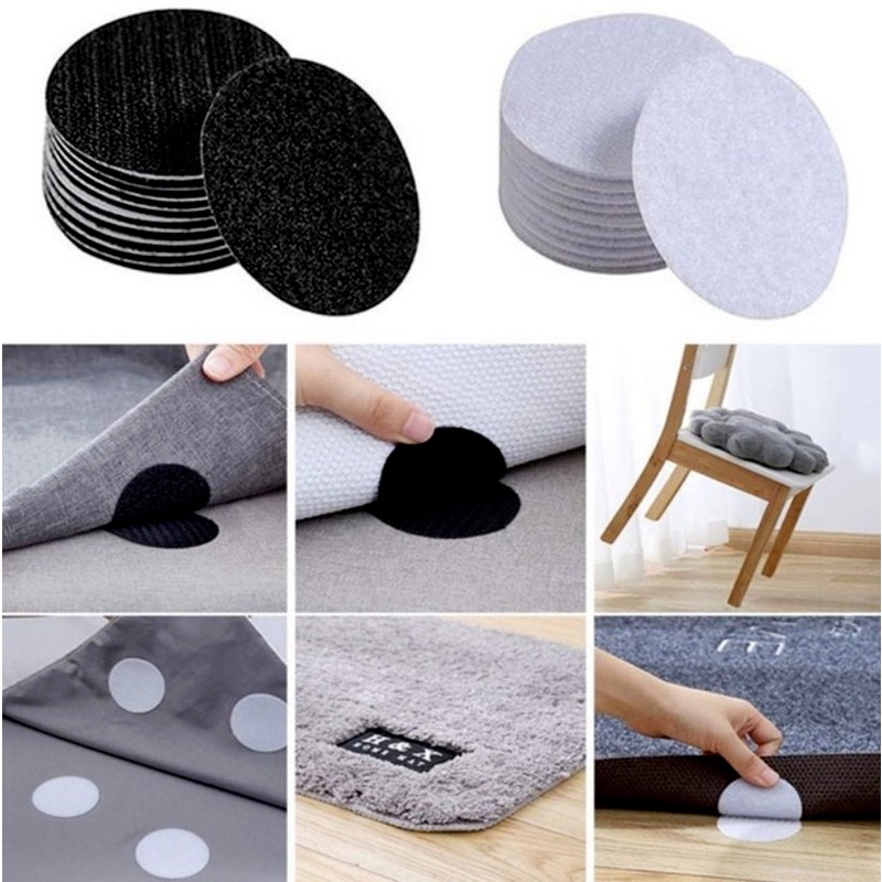 Reliable Versatile Anti-slip Sofa Mat Carpet Fastener Velcros Adhesive Strong Self Velcro Dot Double-sided Fixed Tape... - Image 5