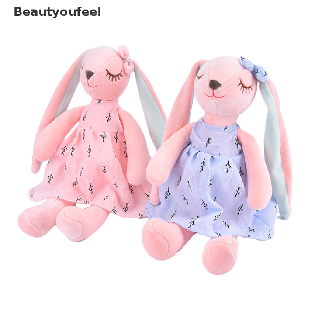 [Beautyoufeel] Cute Cartoon Long Ears Rabbit Doll Rabbit Sleeping Mate Stuffed Plush Toys Good goods