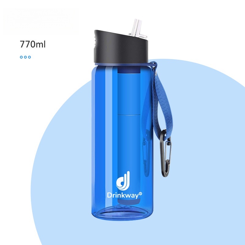 Outdoor Water Purification Cup Wild Survival Direct Drinking Filter Water Purification Water Bottle Travel Sports Portable Easy Water Purifier