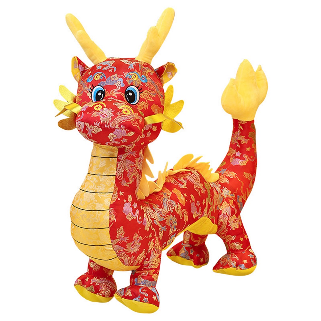 Purpose Premium largesize| Soft Dragon Toy 2024 Zodiac Plush Doll Cute Cartoon Mascot Chinese New Year Perfect Holida... - Image 5