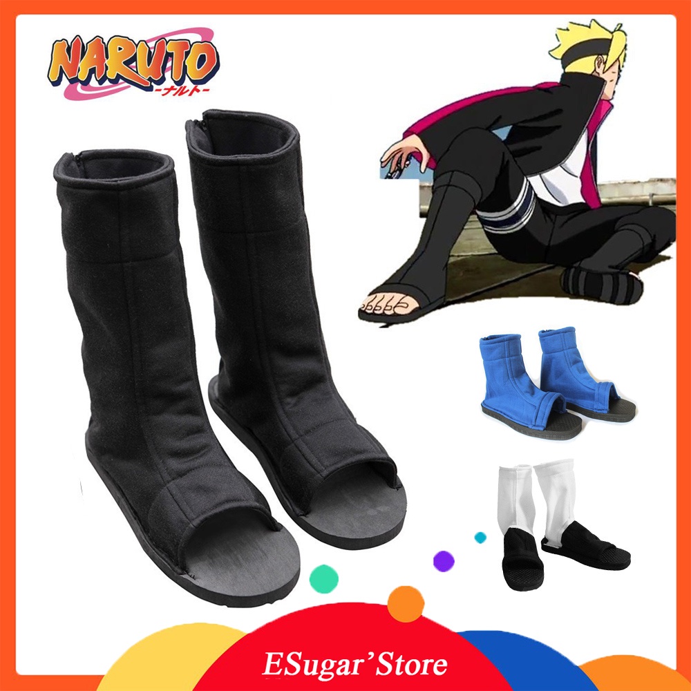 Japan Anime Naruto Cosplay Shoes Men Women Akatsuki Haruno   Konohagakure Halloween Party Cotton Soft Boots