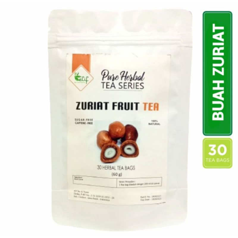 ELIF TEA  Zuriat Fruit Tea  Teh Zuriat  Teh Herbal Buah Zuriat   Teh Promil  Pure Herbal Tea Series  30 Tea Bag -z1