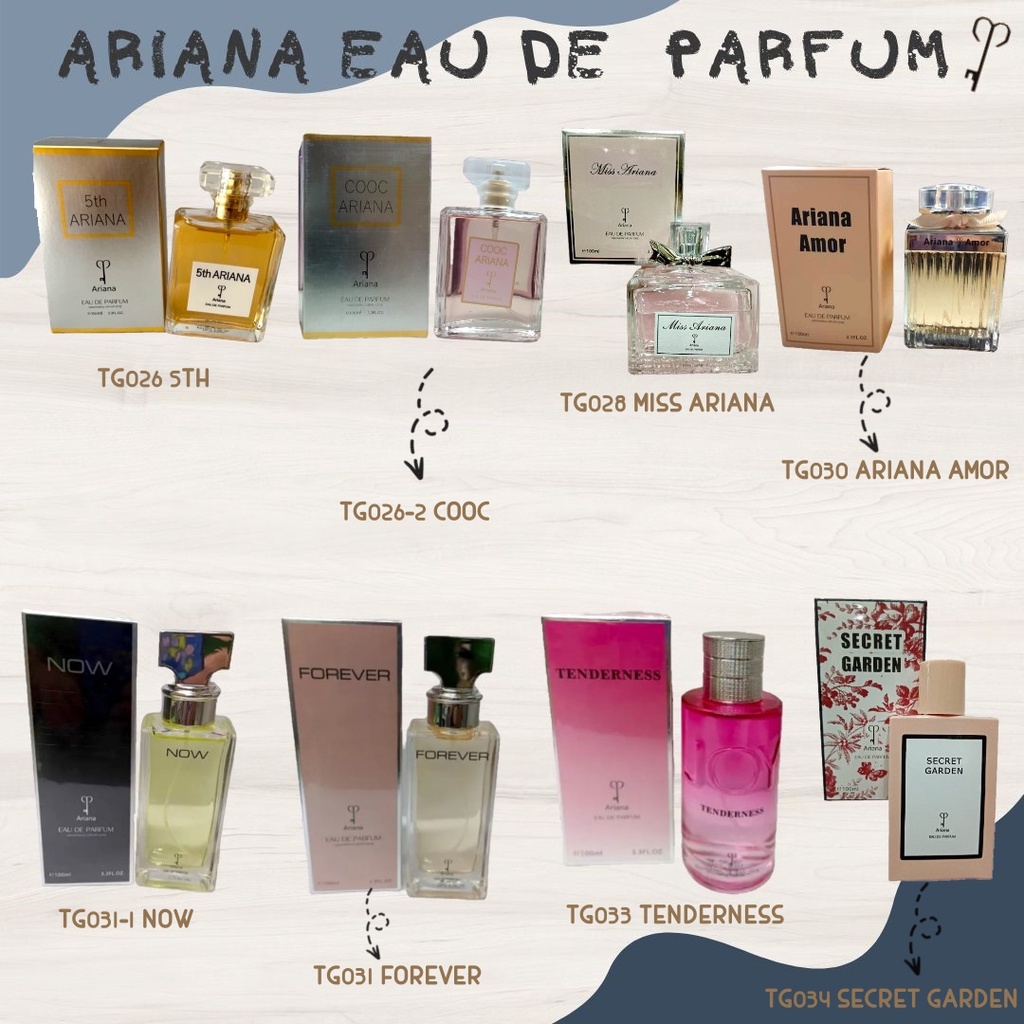 【100%Authentic】Ariana Parfum Men’s and Women’s Fragrances 90ml/ 100ml/ 120ml