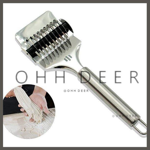 OHHDEER Noodle Roller Kitchen Spaghetti Maker Stainless Steel Manual Pressing Machine Cooking Tool 不锈钢压面条器