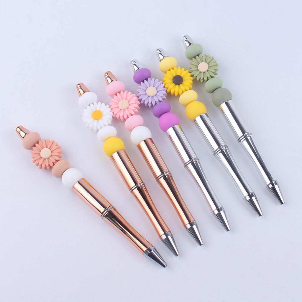 Versatile Essential Beaded Beadable Pens DIY Set 10x Exam Spare Draw Office Journaling Have Must - Image 5