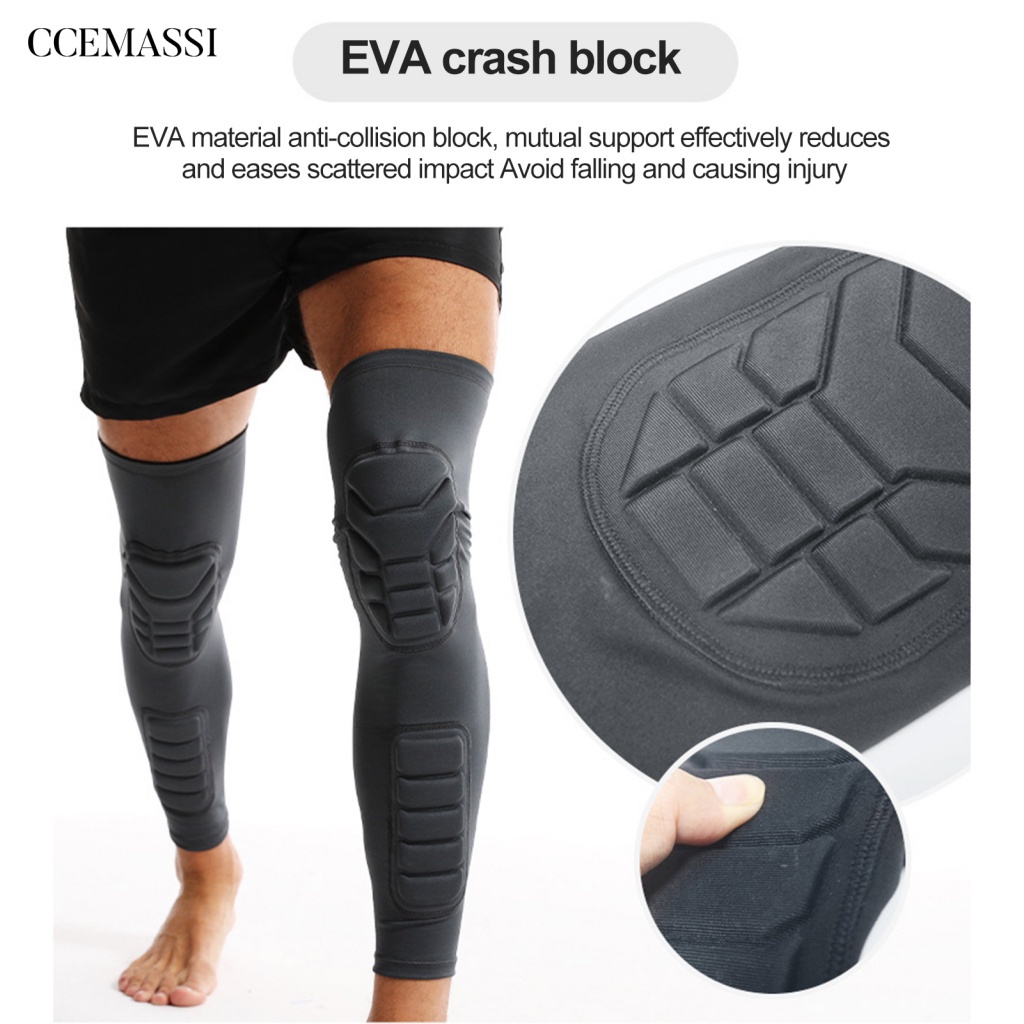 Quality Have CS.B Sports Shin Guards Soccer Premium Knee Pad Guard Breathable Impact Resistant Protective Foo - Image 2
