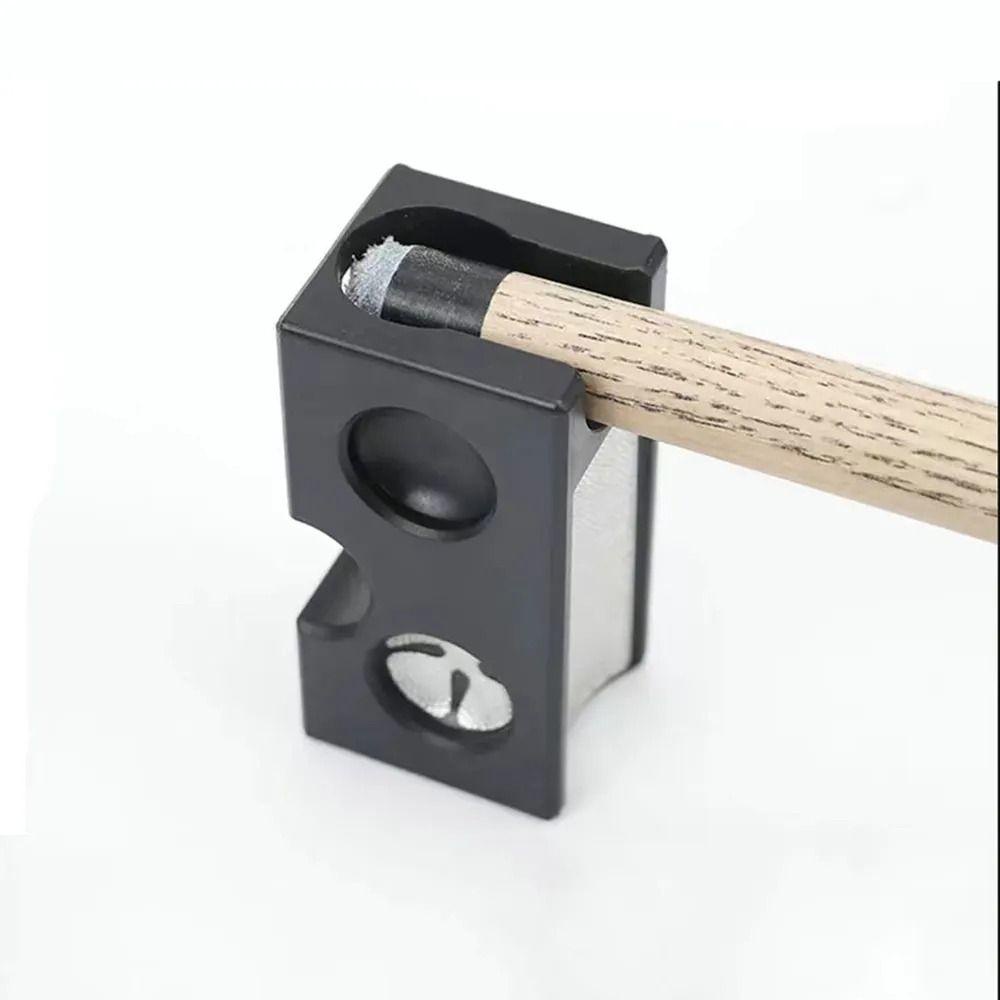 LETTER Pool Cue Tip Corrector, Effective and Rapid Repair 8 in 1 Cue Tip Shaper, Multifunctional Snooker Repair Tool Bil