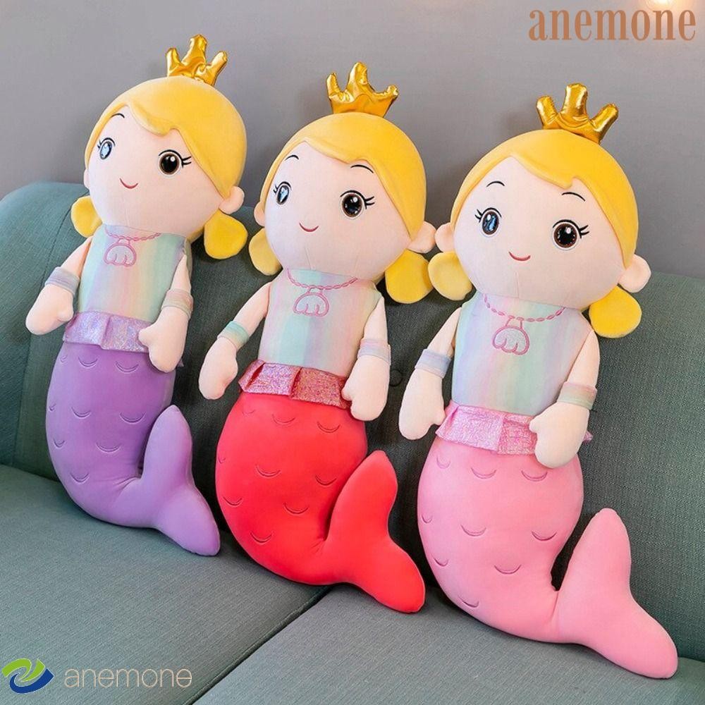 ANEMONE Mermaid Princess Plush Dolls, Filled Cotton Mermaid Princess Mermaid Stuffed Toys, Cute Soft Plush 30cm/40cm Mermaid Plush Toy Birthday Gifts