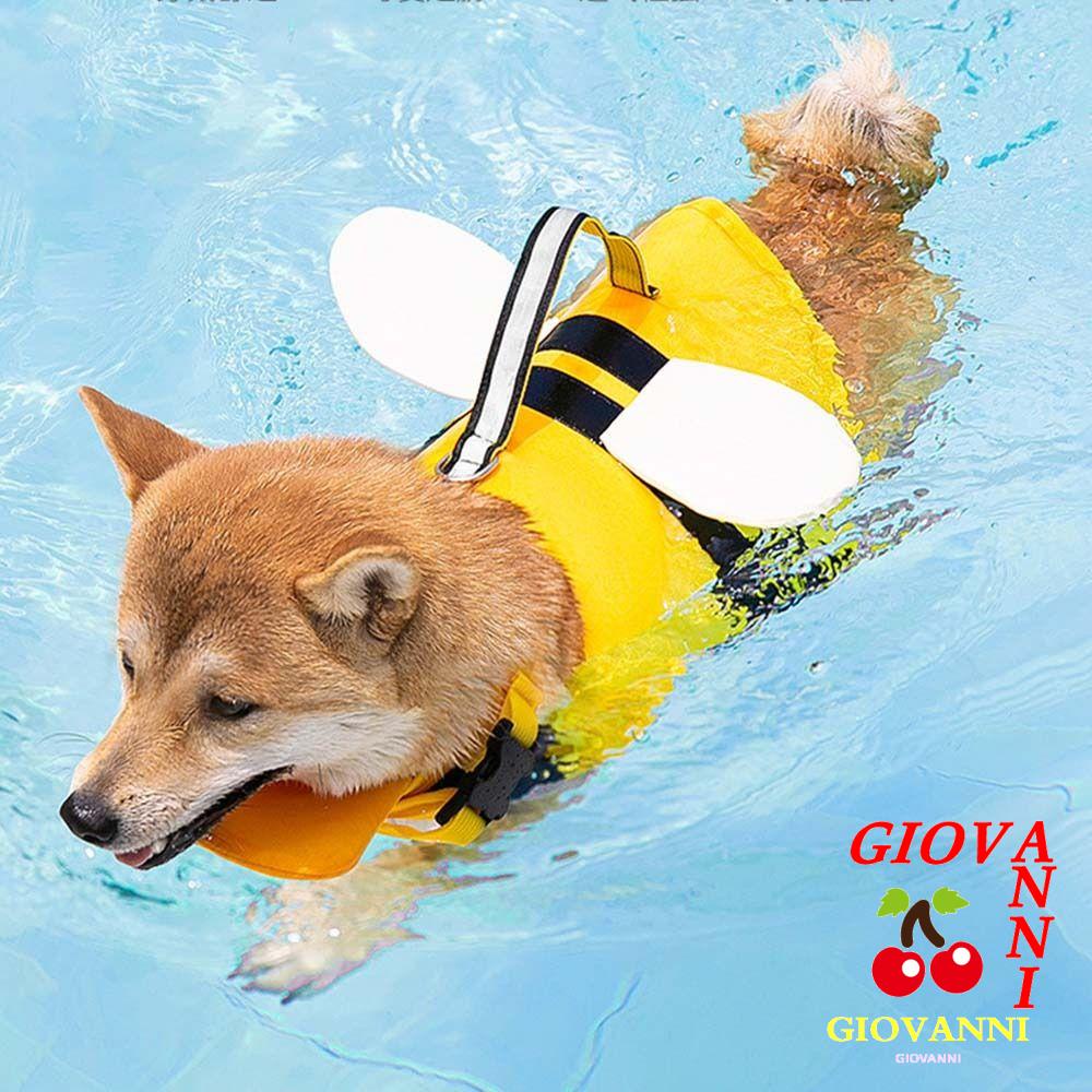 GIOVANNI Dog Life Jacket Cute Safety Float In Pool Beach Lake Pet Rescue Vest For All Pet Dogs Dog Swimming Suit