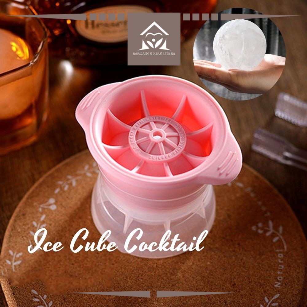 BARGAIN Ice Ball Maker Silicone Sphere Cocktail & Whiskey Slow Melting Ice DIY Quick Freeze Round Mould Acuan Bola Ais