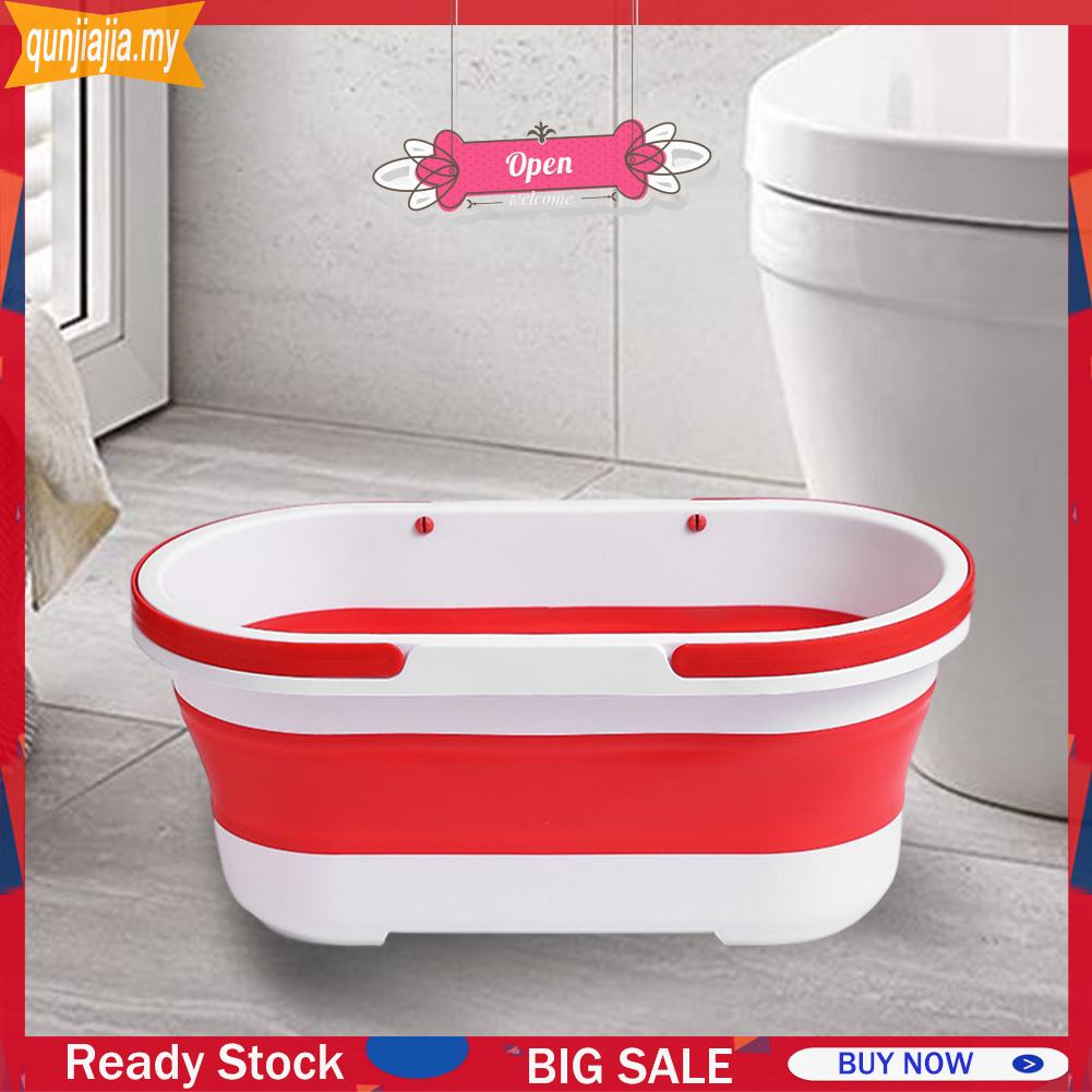 Multifunction Laundry Barrel Collapsible Mop Bucket for Washing Fishing Camping