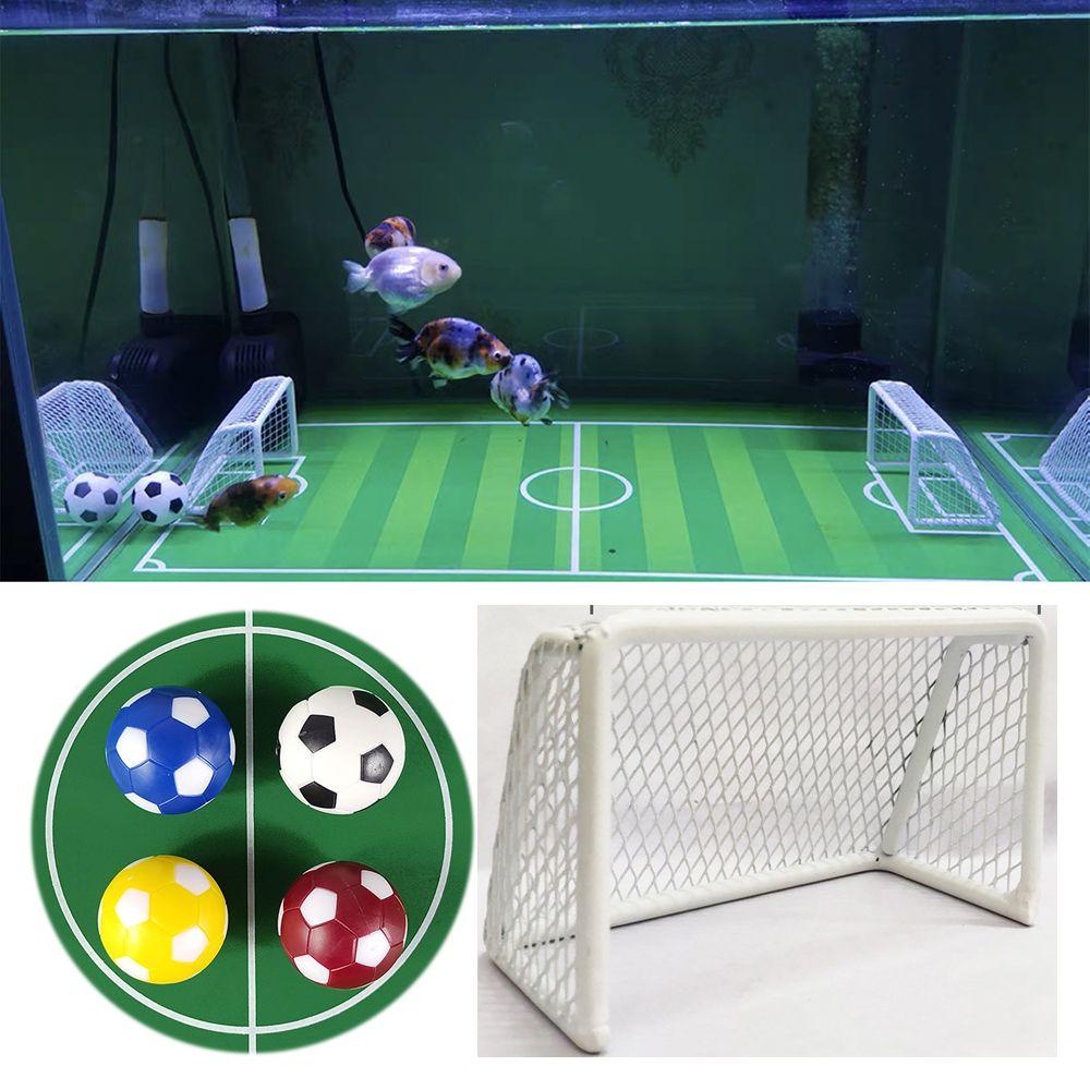 Have Quality MURRAY1 Fish Tank Landscaping Mini Frame Toy Football Goal Sinking Ball Table Essential Durable - Image 4
