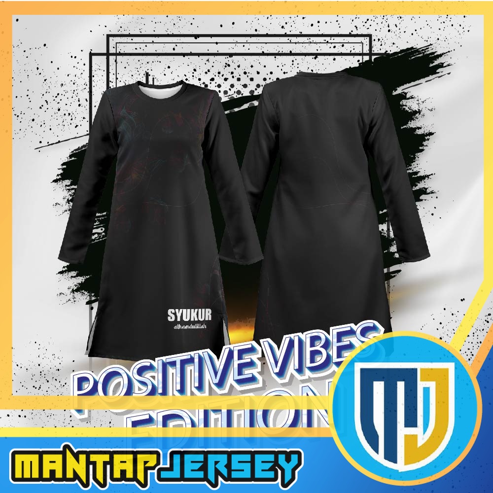TSHIRT [ITEM SEDIA MUSLIMAH] FAZZ PV02 - SYUKUR POSITIVE VIBES MUSLIM JERSEY