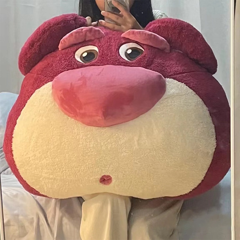 Purpose Must Strawberry Bear Pillow Doll Plush Toys Home Bedroom Sofa Cushions Girls Gifts Company Durable - Image 4