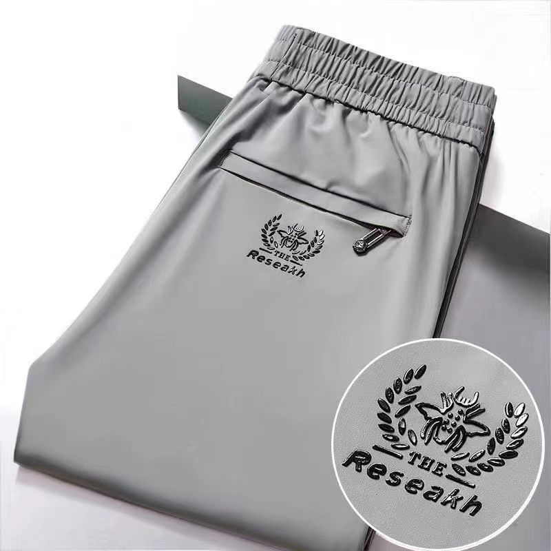 Purpose Durable Seluar lelaki Korean Casual long Pants men Summer Slim Fit Stretchable Flexible Cropped Trousers Have - Image 3