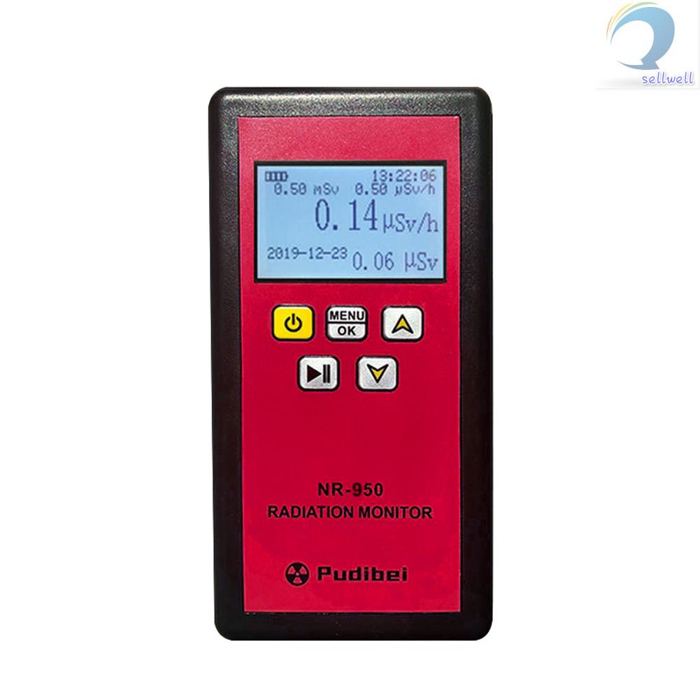 [Mall ] NR-750 Handheld Portable Nuclear Radiation Detector LCD Display Household Radioactive Tester Geiger Counter β Y X-ray Detection So [Ready Stock - mall]