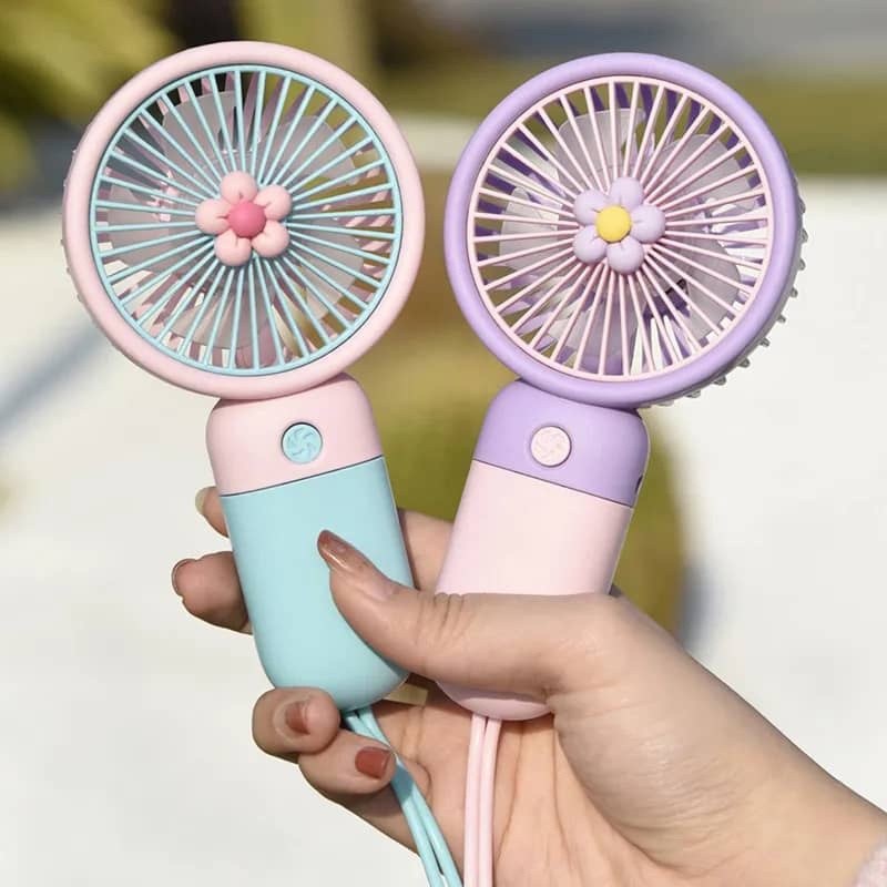 PORTABLE HAND TABLE MINI CLIP FAN USB FAN FLOWER FAN CHARGE BATTERY DESK COOLING SMALL MINI FAN KIPAS MINI KIPAS KECIL